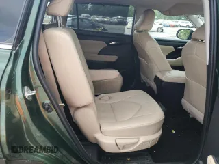 2023 Toyota Highlander L with VIN 5TDKDRBHXPS500758, listed as a Copart auction lot 58609615 with 45,653 mi miles and Salvage title. Bid and sale history available at DreamBid. Image 11.