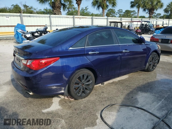 2011 Hyundai Sonata Limited with VIN 5NPEC4ACXBH117278, listed as a Copart auction lot 44442365 with 276,835 mi miles and Salvage Title. Bid and sale history available at DreamBid. Image 3.