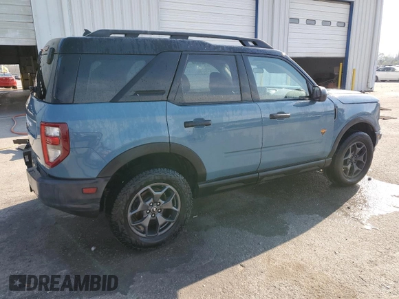 2021 Ford Bronco Sport Badlands z VIN 3FMCR9D99MRB07775, wystawiony jako Copart lot #50647835 z przebiegiem 95 030 mil mil oraz Szkoda całkowita • Salvage title. Historia ofert i sprzedaży dostępna na DreamBid. Obrazek 3.