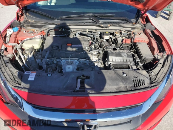 2016 Honda Civic EX with VIN 2HGFC2F72GH543505, listed as a Copart auction lot 87954465 with 25,690 mi miles and Salvage Title. Bid and sale history available at DreamBid. Image 11.