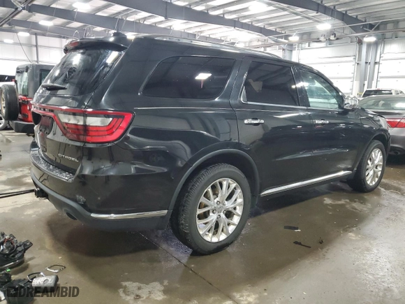 2015 Dodge Durango Citadel with VIN 1C4RDJEG5FC695834, listed as a Copart auction lot 48491395 with 177,552 mi miles and Salvage Title. Bid and sale history available at carsss.com. Image 3.
