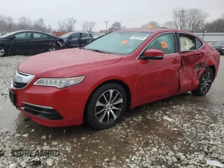 2017 Acura TLX with VIN 19UUB1F3XHA003742, listed as a Copart auction lot 47879745 with 0 mi miles and Salvage Title. Bid and sale history available at carsss.com. Image 1.