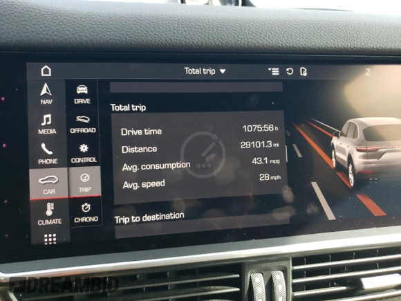 2021 Porsche Cayenne E-Hybrid with VIN WP1AE2AYXMDA24681, listed as a Copart auction lot 74823124 with 29,101 mi miles and Non repairable. Bid and sale history available at DreamBid. Image 9.