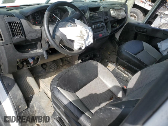 2017 Ram ProMaster Cargo with VIN 3C6TRVDG3HE525443, listed as a Copart auction lot 50401815 with 106,958 mi miles and Salvage Title. Bid and sale history available at carsss.com. Image 8.