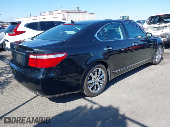 2008 Lexus LS 460 with VIN JTHBL46F385083603, listed as a IAAI auction lot 42085788 with Not Provided miles and . Bid and sale history available at DreamBid. Image 4.