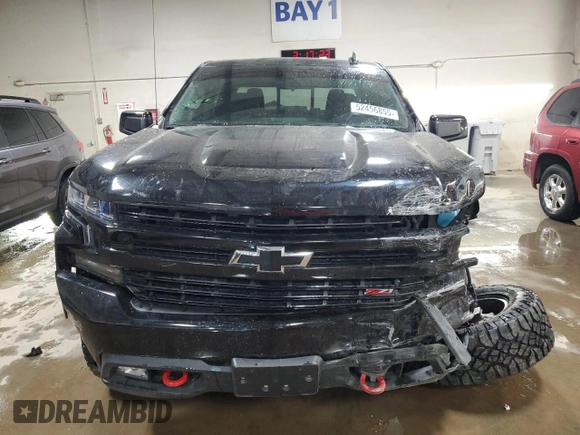 2019 Chevrolet Silverado 1500 LT Trail Boss with VIN 1GCPYFEDXKZ163999, listed as a Copart auction lot 52456855 with 81,804 mi miles and Salvage Title. Bid and sale history available at DreamBid. Image 5.