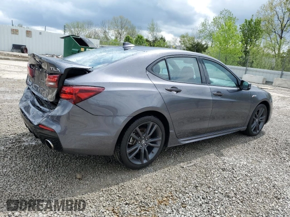 2019 Acura TLX w/A-Spec Pkg with VIN 19UUB2F66KA006855, listed as a Copart auction lot 53539355 with 65,236 mi miles and Salvage Title. Bid and sale history available at carsss.com. Image 3.