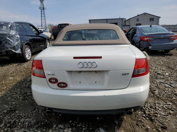 2005 Audi A4 1.8T with VIN WAUAC48H85K009616, listed as a Copart auction lot 53157905 with 214,508 mi miles and Salvage Title. Bid and sale history available at carsss.com. Image 6.