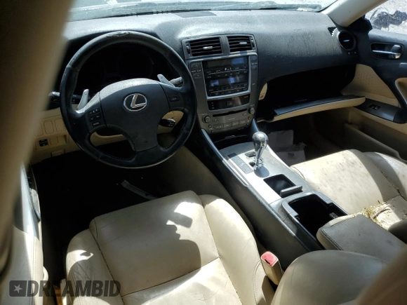 2006 Lexus IS 250 with VIN JTHBK262565008581, listed as a Copart auction lot 60874485 with Not provided miles and Salvage title. Bid and sale history available at DreamBid. Image 8.