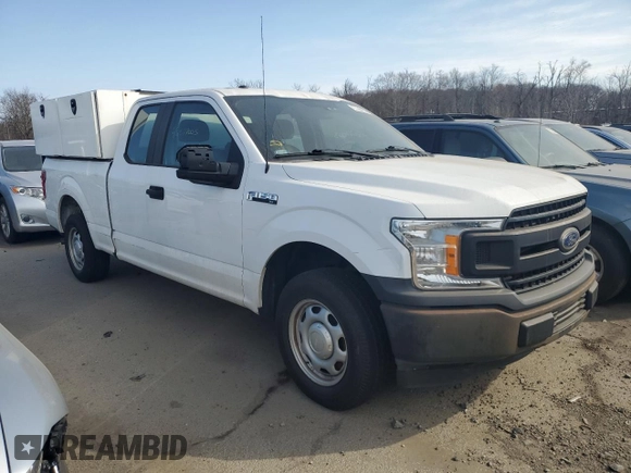 2018 Ford F-150 XL with VIN 1FTEX1C52JKE03837, listed as a Copart auction lot 48077005 with 103,619 mi miles and Clean Title. Bid and sale history available at carsss.com. Image 4.