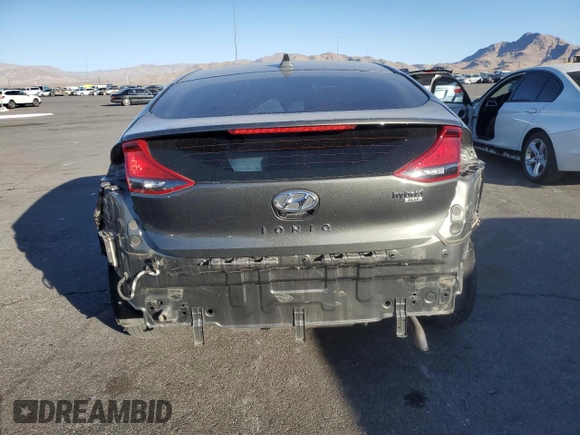 2022 Hyundai Ioniq Blue with VIN KMHC65LC2NU281311, listed as a Copart auction lot 44138945 with 58,466 mi miles and Salvage title. Bid and sale history available at DreamBid. Image 6.