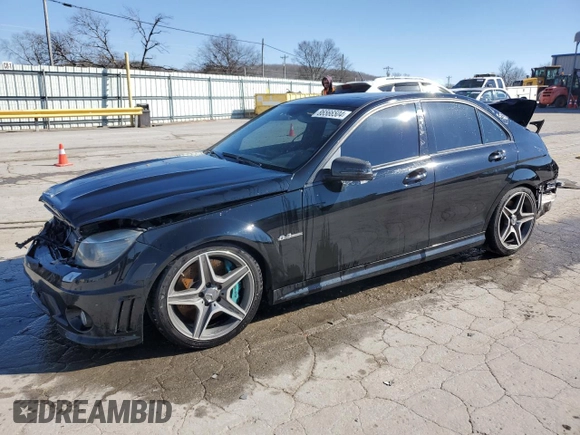 2010 Mercedes-Benz C 63 AMG with VIN WDDGF7HB0AF381056, listed as a Copart auction lot 86566504 with 139,042 mi miles and Salvage Title. Bid and sale history available at carsss.com. Image 1.