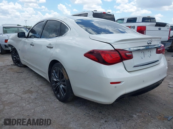 2017 Infiniti Q70 3.7 z VIN JN1BY1AP3HM741611, wystawiony jako IAAI lot #42596422 z przebiegiem 90 375 mil mil oraz . Historia ofert i sprzedaży dostępna na DreamBid. Obrazek 3.