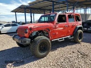 2019 Jeep Wrangler Unlimited Rubicon with VIN 1C4HJXFN1KW540081, listed as a Copart auction lot 44129745 with 53,685 mi miles and Salvage title. Bid and sale history available at DreamBid. Image 1.