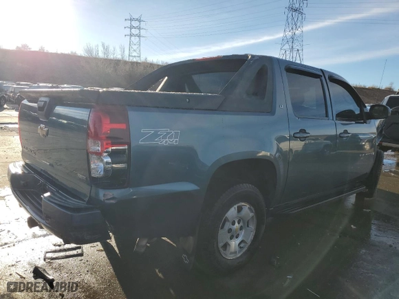 2008 Chevrolet Avalanche LTZ with VIN 3GNFK12368G248317, listed as a Copart auction lot 85745174 with 134,385 mi miles and Salvage Title. Bid and sale history available at carsss.com. Image 3.