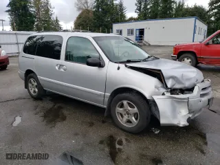 2001 Nissan Quest GXE with VIN 4N2ZN15T81D809481, listed as a Copart auction lot 74615054 with 209,491 mi miles and Salvage Title. Bid and sale history available at carsss.com. Image 4.
