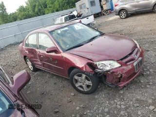 2004 Honda Civic EX with VIN 2HGES26764H537541, listed as a Copart auction lot 60645135 with 142,887 mi miles and Salvage title. Bid and sale history available at DreamBid. Image 4.
