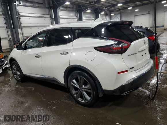 2020 Nissan Murano Platinum with VIN 5N1AZ2DS0LN113886, listed as a Copart auction lot 47242035 with 48,608 mi miles and Salvage title. Bid and sale history available at DreamBid. Image 2.