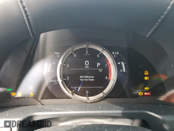2019 Lexus ES 350 with VIN 58ABZ1B1XKU008536, listed as a Copart auction lot 54323975 with 39,421 mi miles and Salvage Title. Bid and sale history available at DreamBid. Image 9.