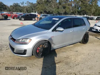 2016 Volkswagen Golf GTI SE with VIN 3VW4T7AU9GM043503, listed as a Copart auction lot 42859495 with 178,185 mi miles and Salvage Title. Bid and sale history available at carsss.com. Image 1.