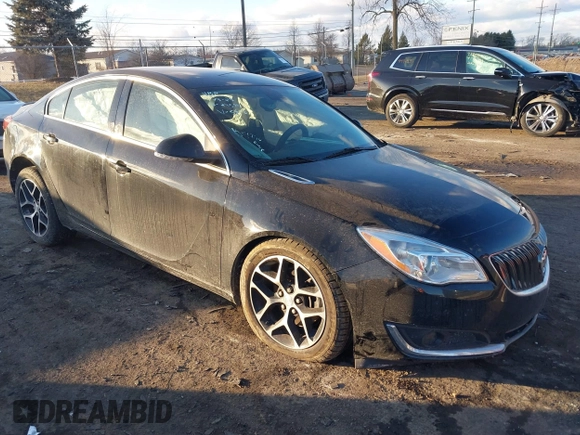 2017 Buick Regal Sport Touring with VIN 2G4GL5EX6H9145940, listed as a IAAI auction lot 41465829 with 44,034 mi miles. Bid and sale history available at carsss.com. Image 1.