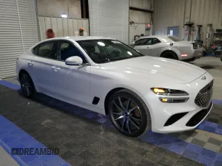 2023 Genesis G70 2.0T with VIN KMTG34TAXPU131832, listed as a Copart auction lot 44111124 with 3,203 mi miles and Non Repairable. Bid and sale history available at DreamBid. Image 4.