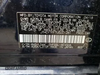 2018 Lexus LS z VIN JTHCY1FF1J5001281, wystawiony jako Copart lot #45752233 z przebiegiem 54 158 mil mil oraz . Historia ofert i sprzedaży dostępna na DreamBid. Obrazek 12.
