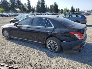 2017 Genesis G90 Premium z VIN KMHG34JA4HU033233, wystawiony jako Copart lot #55357555 z przebiegiem 264 462 mil mil oraz Czysty tytuł • Clean title. Historia ofert i sprzedaży dostępna na DreamBid. Obrazek 2.