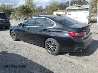 2019 BMW 3 Series 330i xDrive with VIN WBA5R7C56KAJ86097, listed as a Copart auction lot 53537325 with 76,636 mi miles and Salvage Title. Bid and sale history available at carsss.com. Image 2.