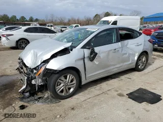 2020 Hyundai Elantra Value Edition with VIN 5NPD84LF8LH527227, listed as a Copart auction lot 45335055 with 81,400 mi miles and Salvage Title. Bid and sale history available at carsss.com. Image 1.
