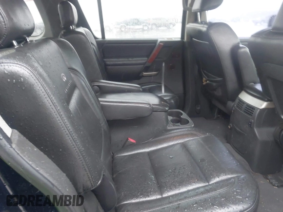 2007 Infiniti QX56 with VIN 5N3AA08C07N806341, listed as a IAAI auction lot 41743595 with 135,577 mi miles. Bid and sale history available at carsss.com. Image 8.