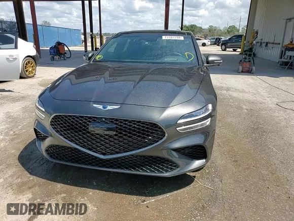 2023 Genesis G70 3.3T with VIN KMTG54TE9PU119801, listed as a Copart auction lot 71101794 with 17,677 mi miles and Non Repairable. Bid and sale history available at carsss.com. Image 14.