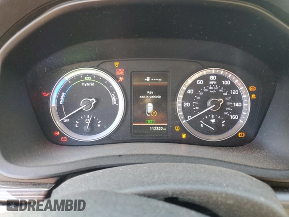 2018 Hyundai Sonata Hybrid Limited with VIN KMHE34L39JA085759, listed as a Copart auction lot 75012704 with 112,322 mi miles and Salvage Title. Bid and sale history available at carsss.com. Image 9.