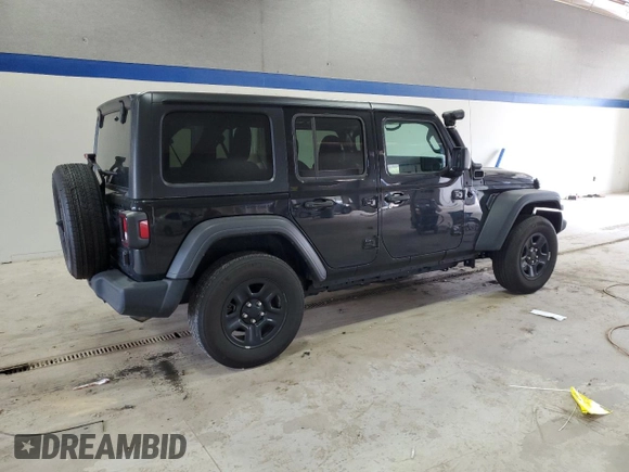 2023 Jeep Wrangler Willys with VIN 1C4HJXDN8PW531498, listed as a Copart auction lot 49875335 with 37,194 mi miles and Salvage Title. Bid and sale history available at DreamBid. Image 3.