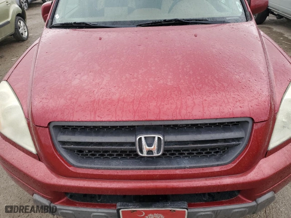 2005 Honda Pilot EX-L with NAVI with VIN 2HKYF18785H568676, listed as a Copart auction lot 49453425 with 0 mi miles and Salvage Title. Bid and sale history available at carsss.com. Image 11.