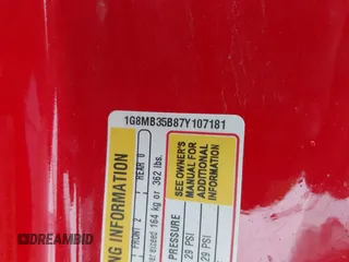 2007 Saturn Sky z VIN 1G8MB35B87Y107181, wystawiony jako IAAI lot #41176112 z przebiegiem 66 273 mil mil oraz . Historia ofert i sprzedaży dostępna na DreamBid. Obrazek 9.