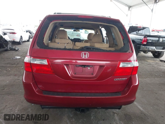 2005 Honda Odyssey EX with VIN 5FNRL38485B411954, listed as a IAAI auction lot 42039034 with 220,966 mi miles. Bid and sale history available at carsss.com. Image 16.