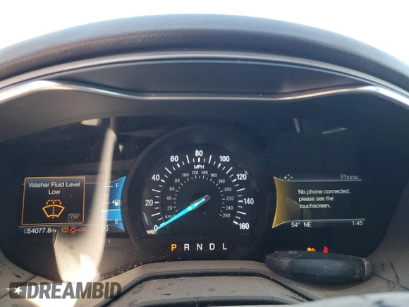2020 Ford Fusion SE with VIN 3FA6P0HD0LR258137, listed as a Copart auction lot 47182274 with 54,077 mi miles and Salvage Title. Bid and sale history available at carsss.com. Image 9.