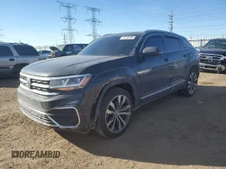 2020 Volkswagen Atlas SEL R-Line with VIN 1V2RE2CA2LC224610, listed as a Copart auction lot 43158785 with 71,604 mi miles and Salvage title. Bid and sale history available at DreamBid. Image 1.
