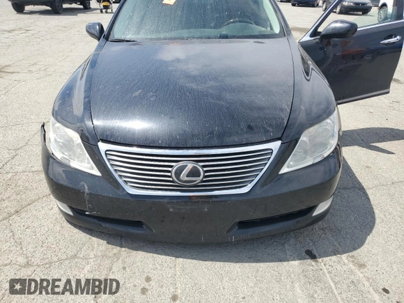 2009 Lexus LS 460 L with VIN JTHGL46F195035279, listed as a Copart auction lot 53341285 with Not provided miles and Salvage title. Bid and sale history available at DreamBid. Image 11.