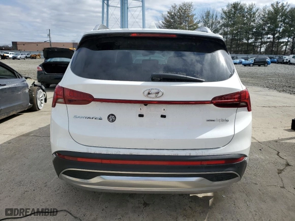 2022 Hyundai Santa Fe Hybrid Limited with VIN KM8S5DA16NU059302, listed as a Copart auction lot 47962855 with 18,405 mi miles and Salvage Title. Bid and sale history available at carsss.com. Image 6.