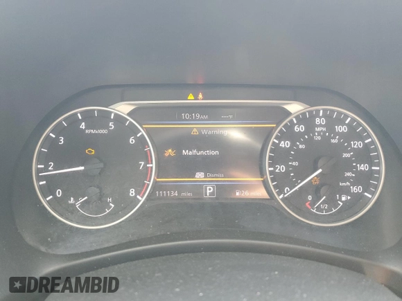 2021 Nissan Sentra SV with VIN 3N1AB8CV8MY294640, listed as a Copart auction lot 51853695 with 111,134 mi miles and Salvage Title. Bid and sale history available at DreamBid. Image 9.