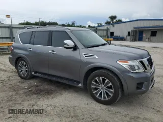 2018 Nissan Armada SL with VIN JN8AY2ND1JX002521, listed as a Copart auction lot 69490424 with 117,109 mi miles and Non Repairable. Bid and sale history available at carsss.com. Image 4.
