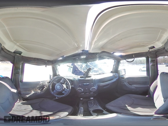 2014 Jeep Wrangler Unlimited Sport with VIN 1C4BJWDG9EL250326, listed as a Copart auction lot 48545705 with 247,460 mi miles and Salvage Title. Bid and sale history available at DreamBid. Image 13.