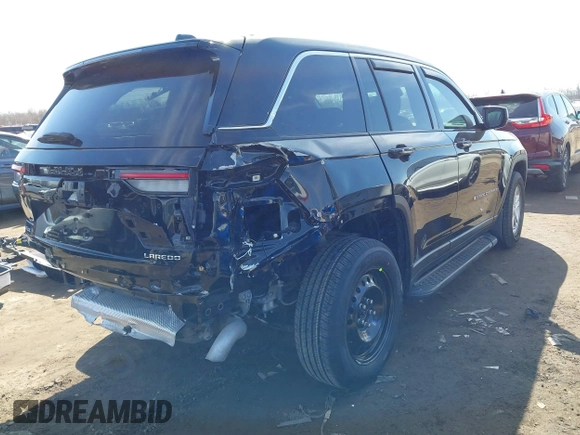2023 Jeep Grand Cherokee Laredo with VIN 1C4RJHAG7PC600196, listed as a IAAI auction lot 41695837 with 19,110 mi miles and . Bid and sale history available at DreamBid. Image 4.