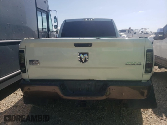 2018 Ram 3500 Longhorn with VIN 3C63RRNL9JG120328, listed as a Copart auction lot 78195464 with 181,517 mi miles and Salvage Title. Bid and sale history available at carsss.com. Image 6.