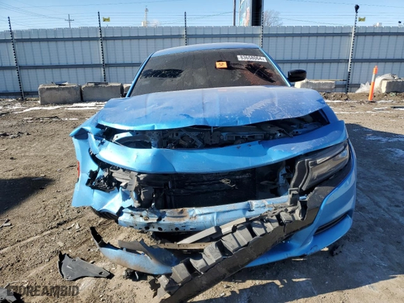 2018 Dodge Charger SXT with VIN 2C3CDXBG7JH290565, listed as a Copart auction lot 83658064 with 0 mi miles and Salvage Title. Bid and sale history available at carsss.com. Image 5.