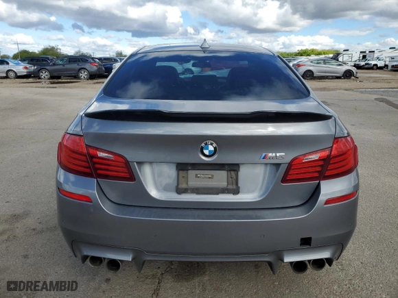 2014 BMW M5 with VIN WBSFV9C58ED097741, listed as a Copart auction lot 53825714 with 81,403 mi miles and Salvage Title. Bid and sale history available at carsss.com. Image 6.