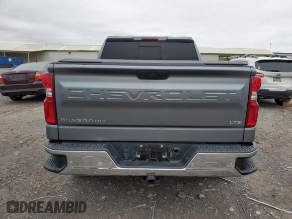2019 Chevrolet Silverado 1500 LTZ with VIN 3GCUYGED7KG146635, listed as a Copart auction lot 52259085 with 91,830 mi miles and Salvage Title. Bid and sale history available at DreamBid. Image 6.
