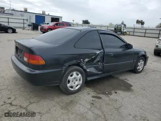 1997 Honda Civic DX with VIN 1HGEJ6229VL065702, listed as a Copart auction lot 48836445 with 198,638 mi miles and Salvage Title. Bid and sale history available at carsss.com. Image 3.